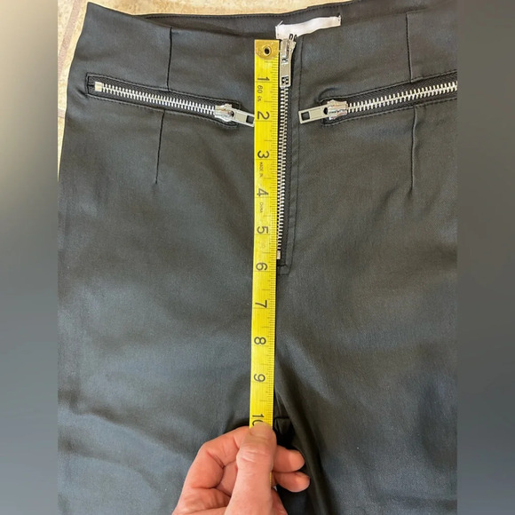 NWOT PRINCESS POLLY Faux leather black skinny pants High Waist Zippers Size 2 - Picture 10 of 10
